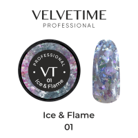 VELVET Декоративный гель Ice and Flame 01 (6g)