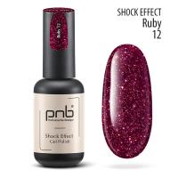 PNB UV/LED Gel Polish SHOCK EFFECT 12 Ruby PNB 8 ml