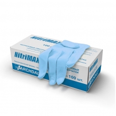 Перчатки Nitrile голубые р.L 50 пар/уп