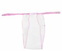 Трусики бикини одноразовые женские СМС, размер 44-48, 25шт. (индивидуальная упаковка) (Розовые