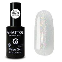 База-камуфляж с шиммером Grattol Base GLITTER 10 9 мл.