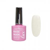 LUX Base Nail Best Sparkle White 15 g / белая камуфлирующая база c блестками