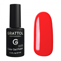 Гель-лак Grattol Color Gel Polish - тон №030 Bright Red 9 мл.