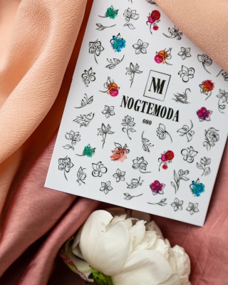 Наклейки для ногтей NOGTEMODA 080