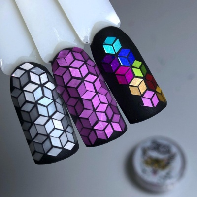 1153 Ромбики для дизайна Zoo (серебряные)