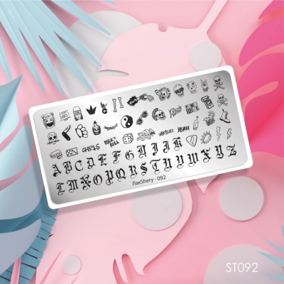 Пластина для стемпинга lakshery #092